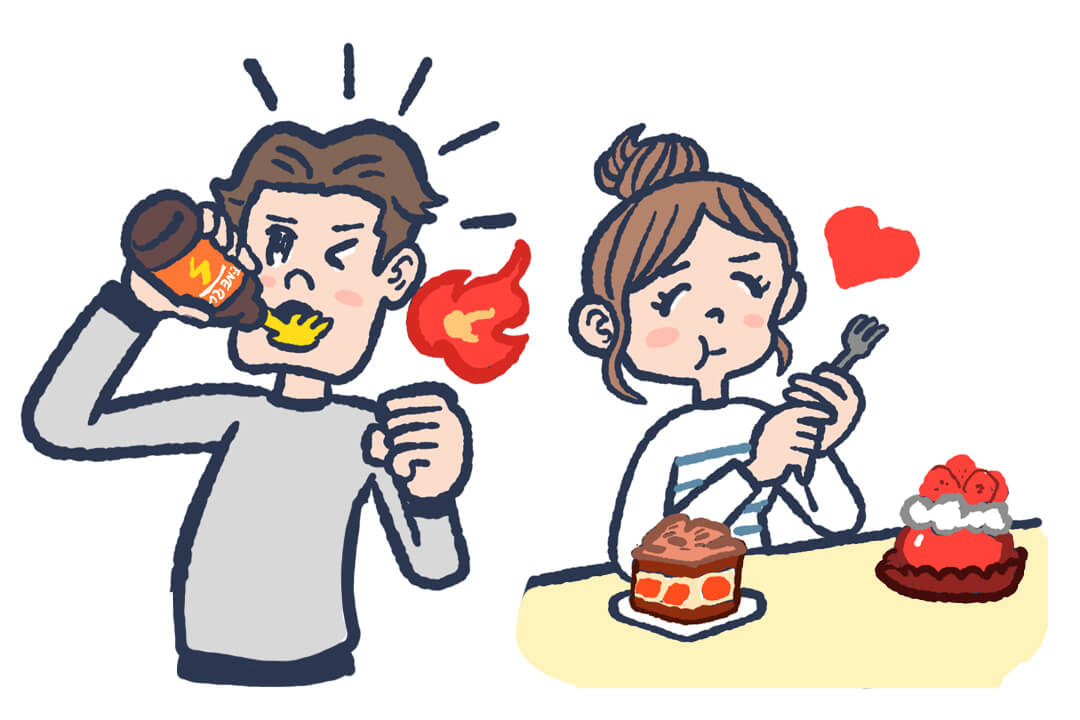 スイーツやお酒・栄養ドリンクは過剰摂取に注意